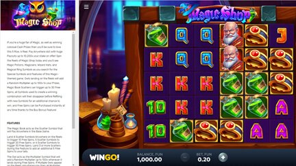 Magic Shop slot game at Bovada.lv