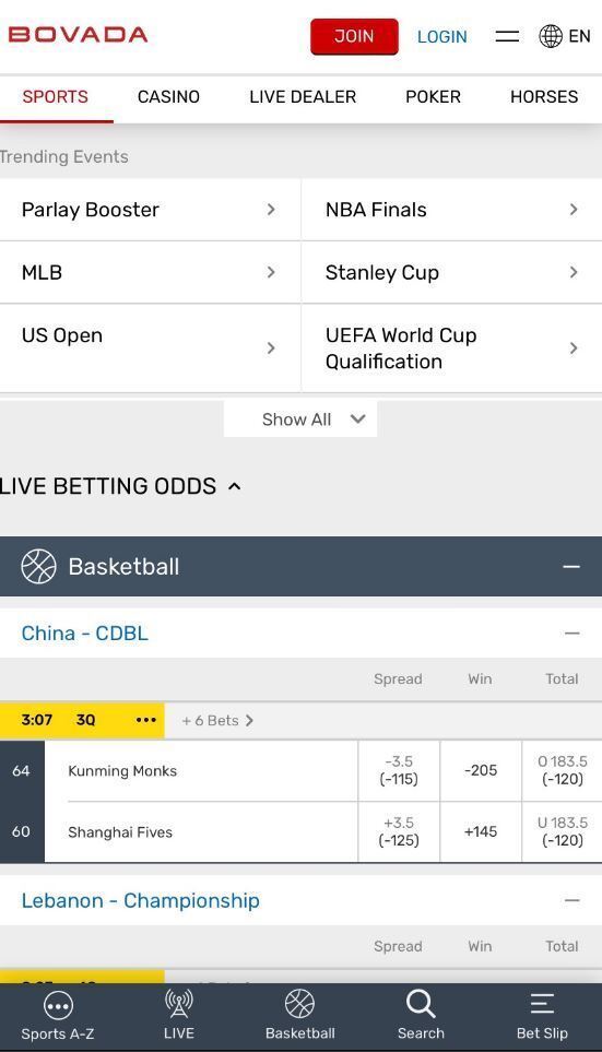 bovada sportsbook mobile