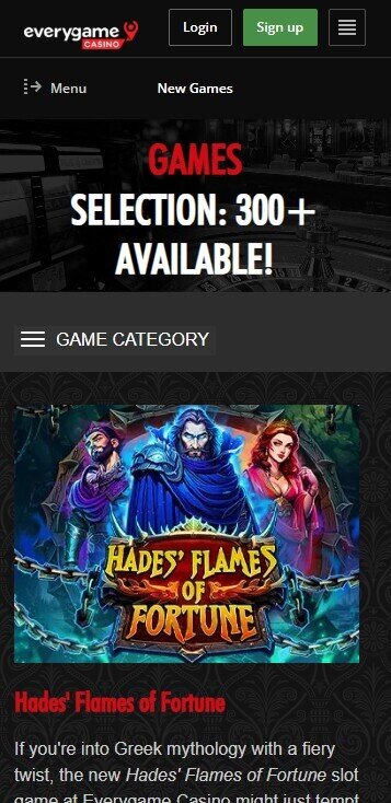 everygame casino games mobile