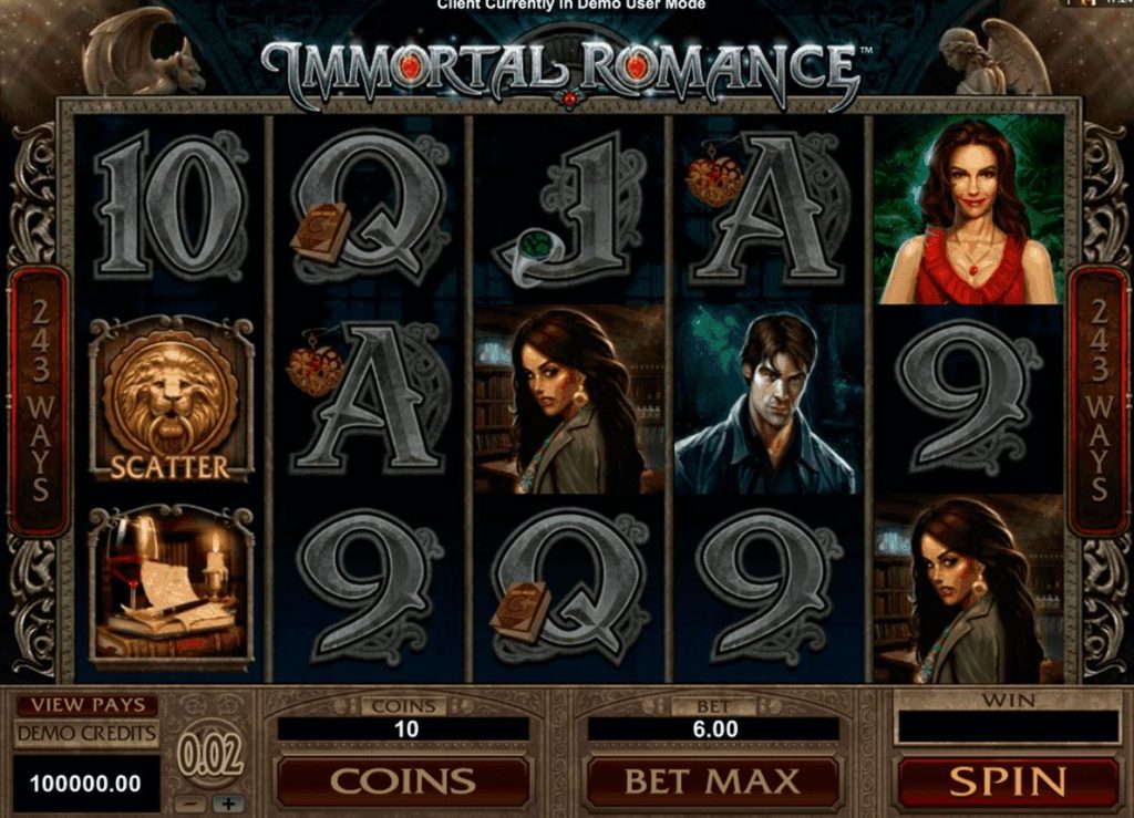 immortal romance slot game
