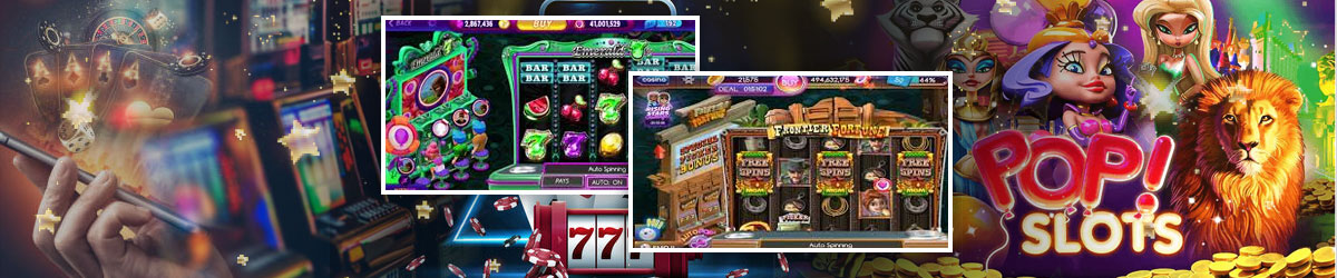 Best Pop! Slots to Play Online featuring images of Emerald 7's and Frontier Fortune