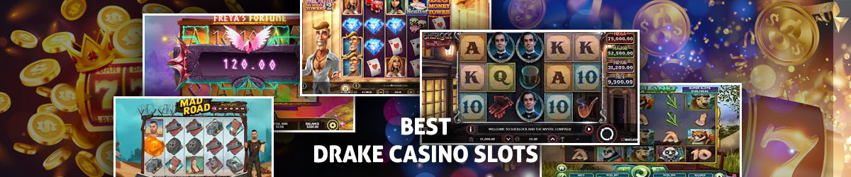 Best Drake Casino Slots with screenshots of the games like Freya’s Fortune, Mad Road, Sherlock and the Mystic Compass, Mr. Vegas 2, and Panda Planet