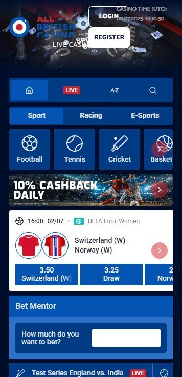 all british casino sportsbook mobile
