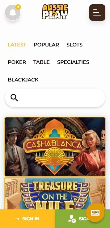 aussie play games mobile