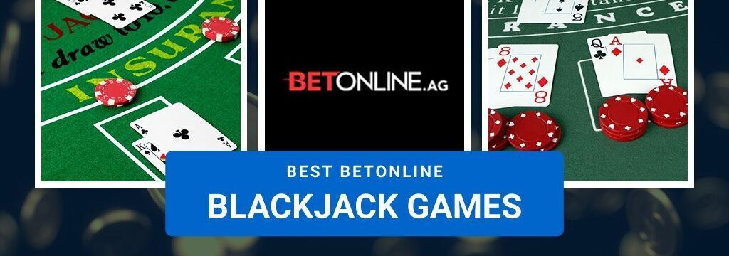 betonline logo and blackjack games