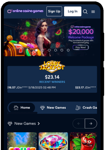 OnlineCasinoGames mobile screenshot