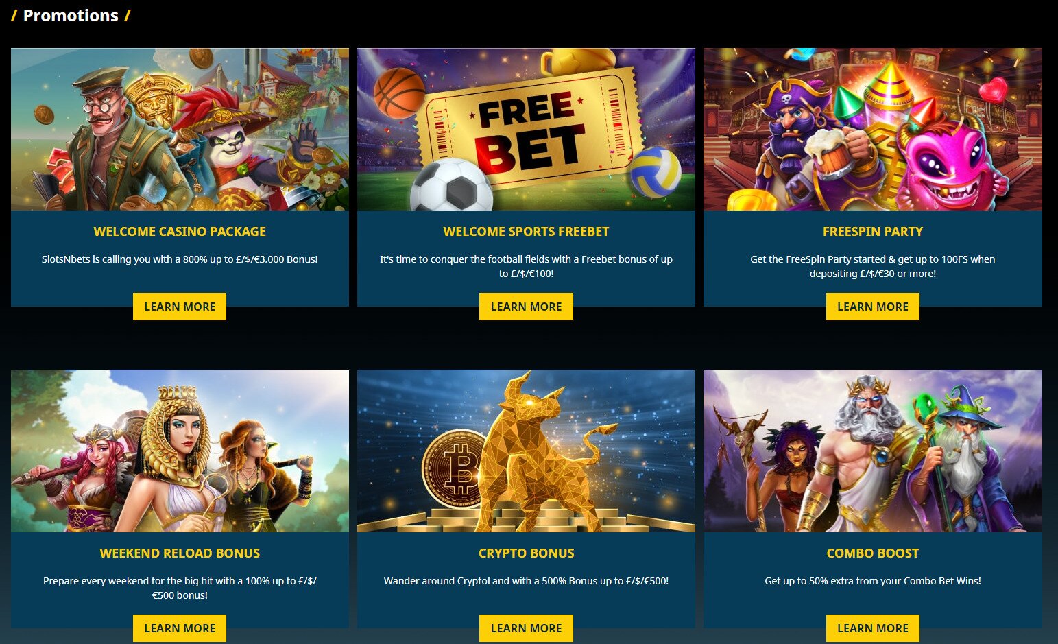 SlotsNBets promotions