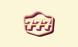 777 Casino logo with text on a colored background