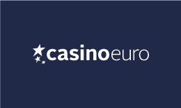 Casino Euro logo, white text on a dark blue background.