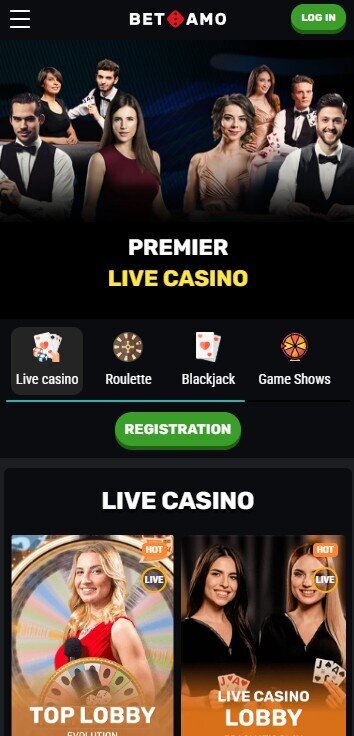betamo live dealer mobile