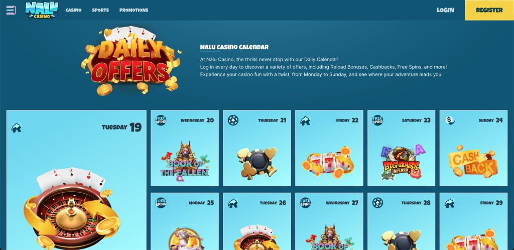 Nalu Casino Promos