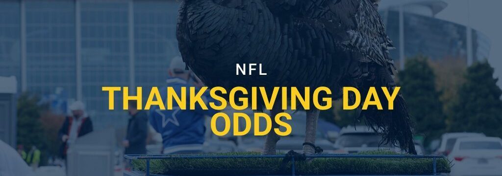 A turkey stands on a cart in the parking lot before an NFL football game