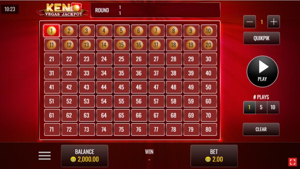 Vegas Jackpot Keno