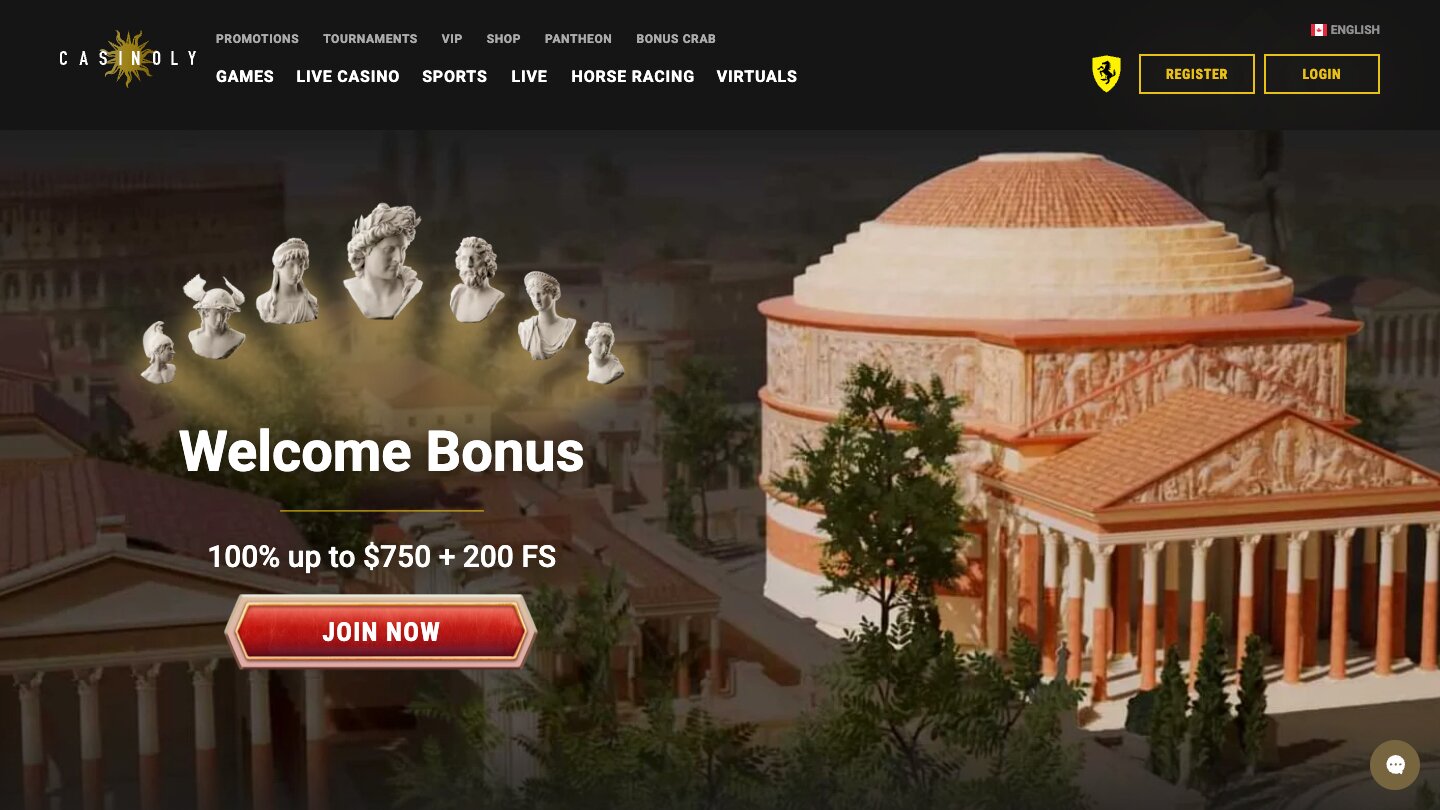 casinoly casino desktop home