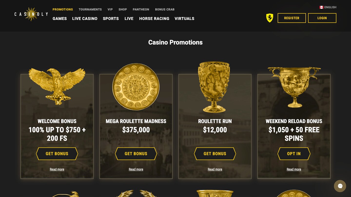 casinoly casino desktop promo