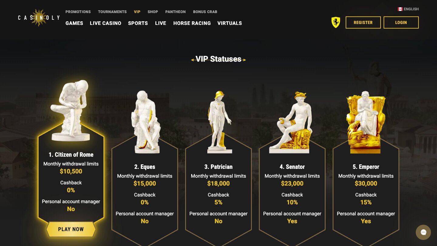 casinoly casino desktop vip