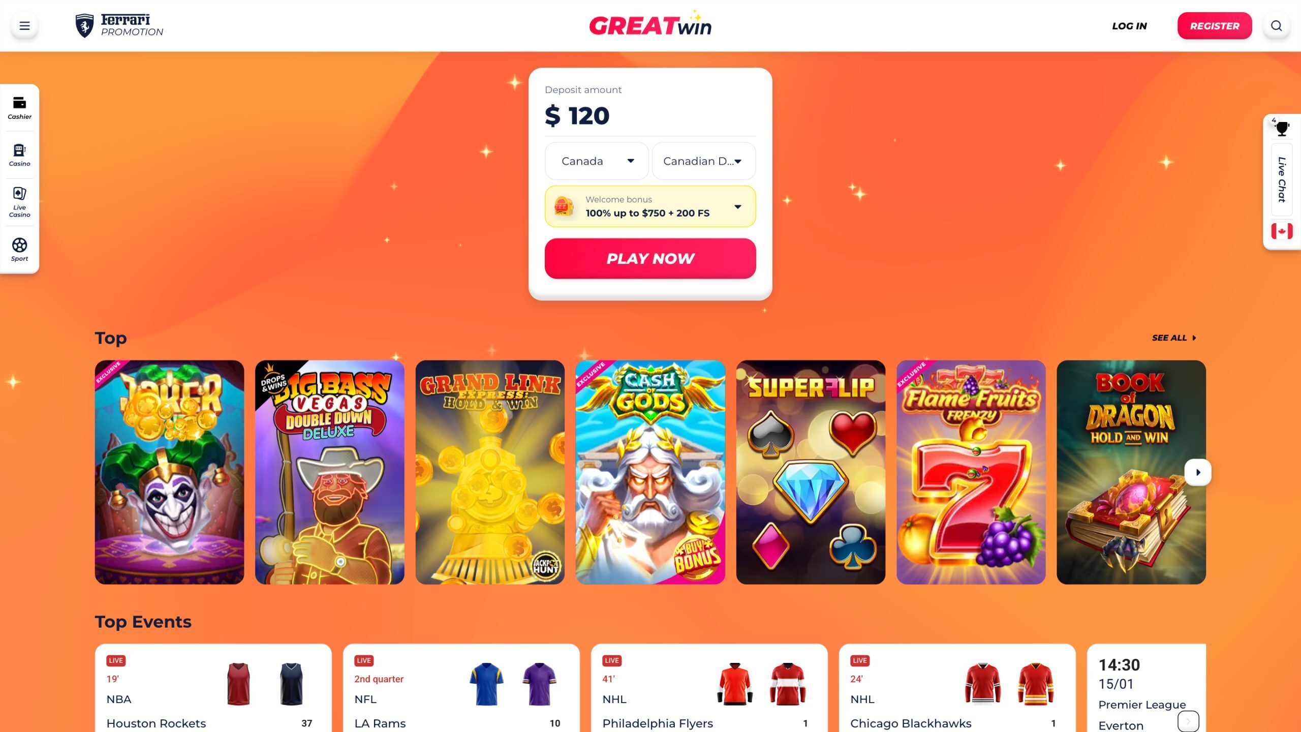 Greatwin Homepage Screenshot