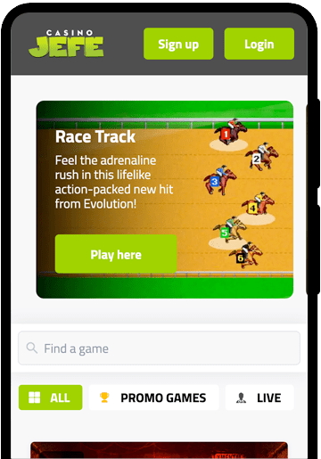 CasinoJEFE Mobile Screenshot