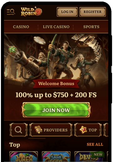 Wild Robin Mobile Screenshot