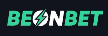BeonBet logo, green and white text on dark blue background