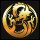 Black Lotus favicon, gold logo on black background