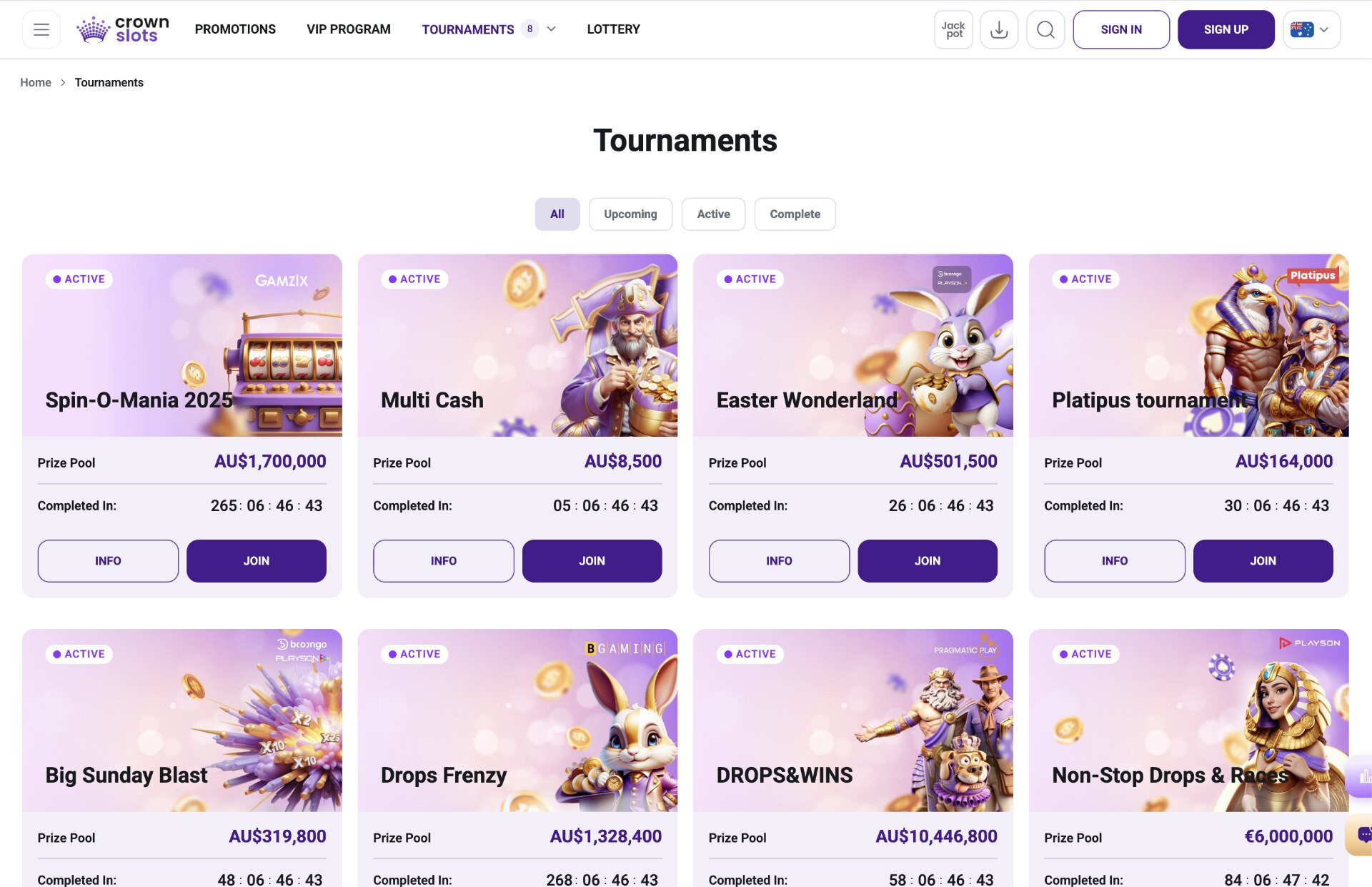 Crown Slots Tournaments Screenshot