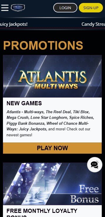 lincoln casino promotions mobile