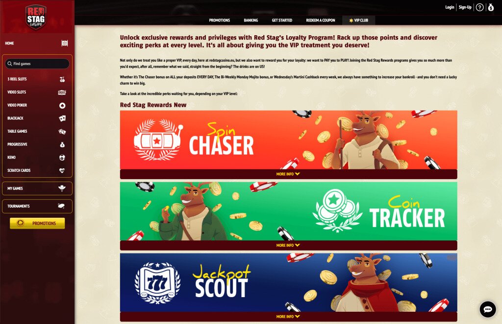 Red Stag Casino Rewards