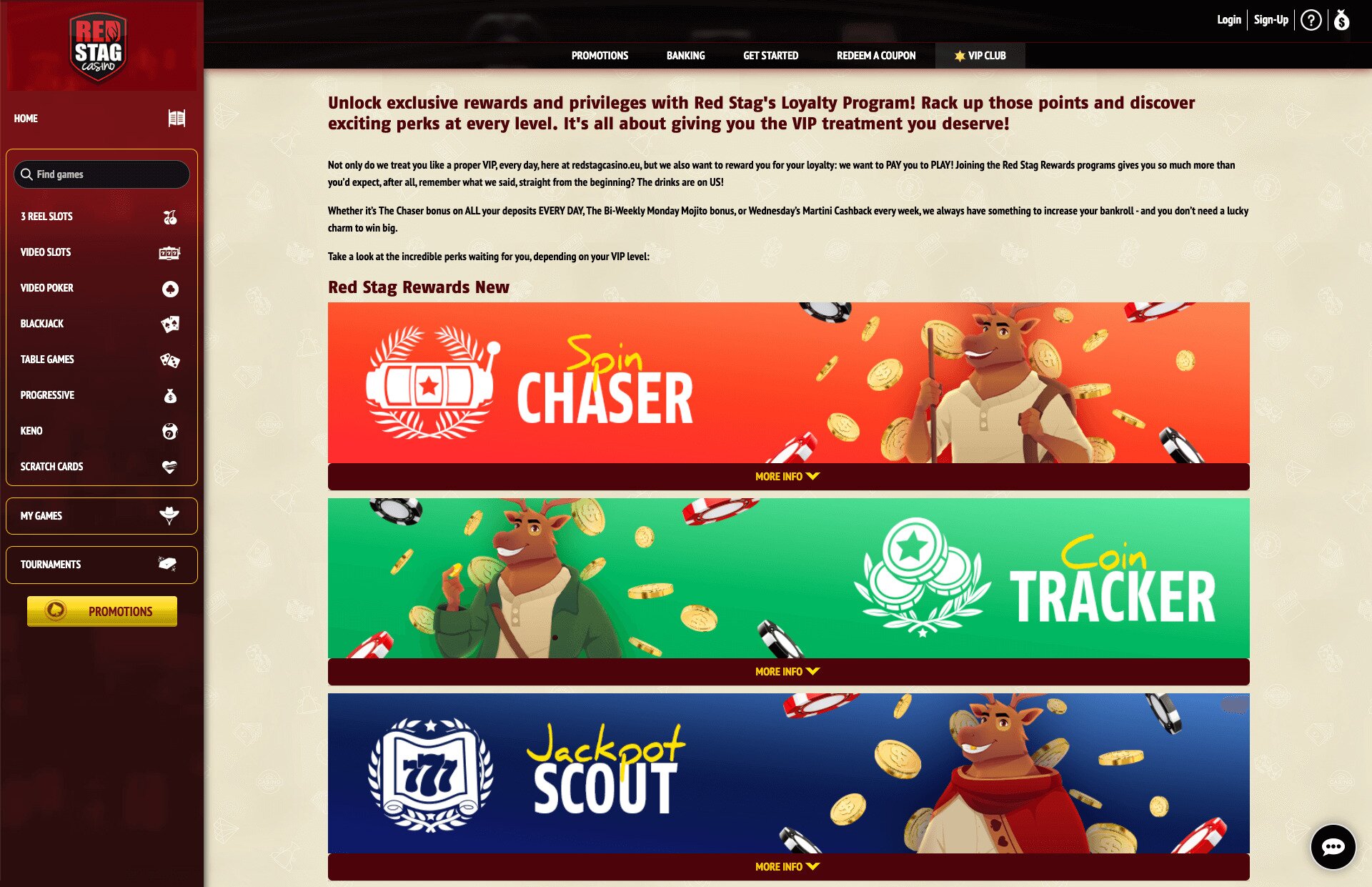 Red Stag Casino Rewards