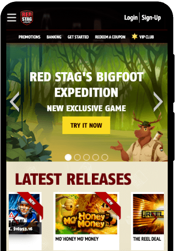 Red Stag Casino mobile banner