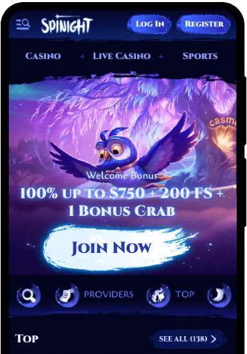 Spinight Casino mobile banner