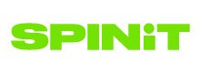 Spinit logo, green text on white background