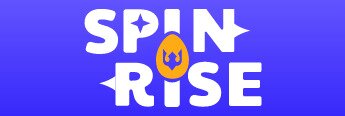 Spinrise Casino logo, white text on purple background