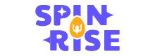 Spinrise logo, purple text on white background