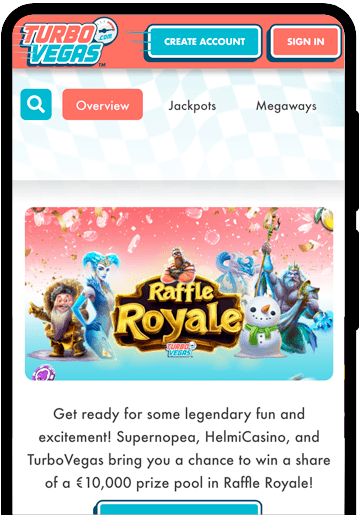 TurboVegas Mobile Screenshot