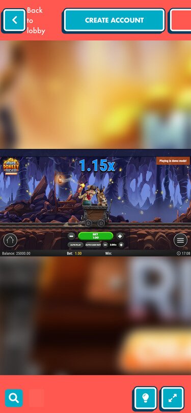 TurboVegas Miner Donkey Rider Game Mobile screenshot