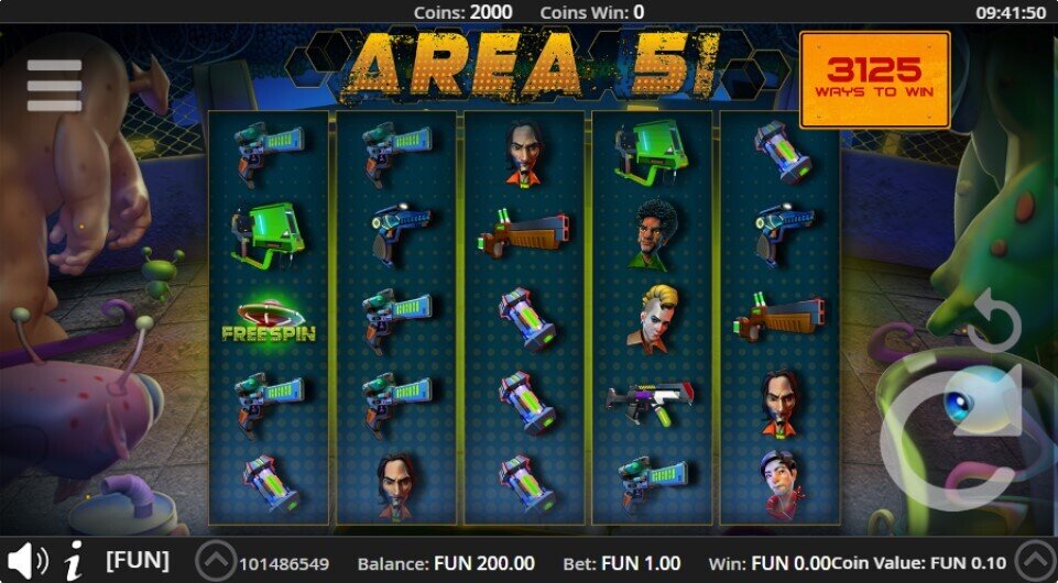 Area 51 slot game