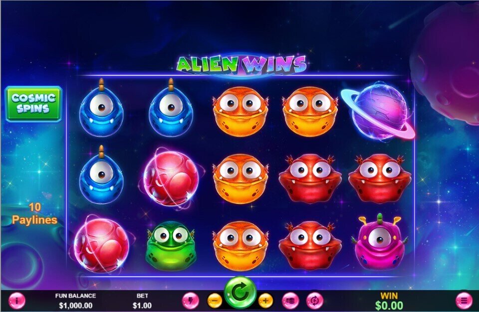 Alien wins slot game