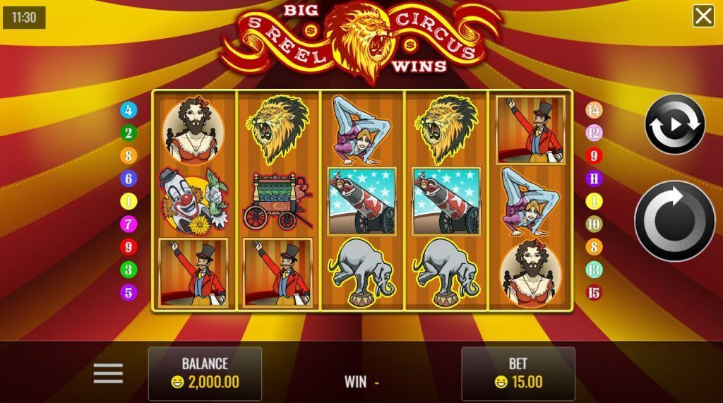 5 reel circus