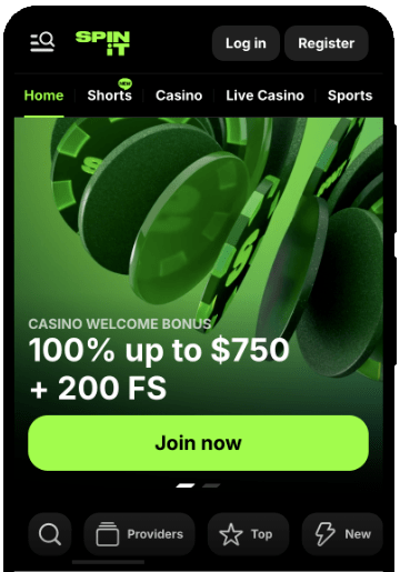 Spinit Mobile Screenshot