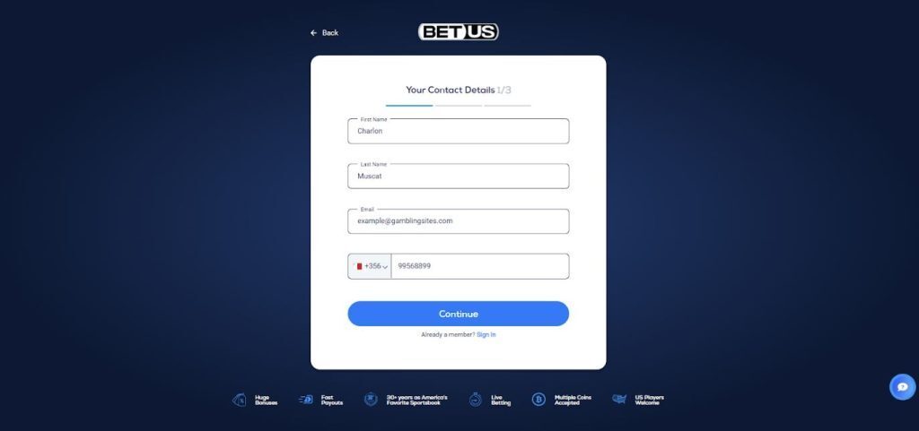 betus signup sportsbetting