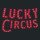 Lucky Circus favicon, red text on black background