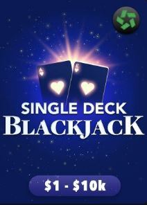 single deck blackjack