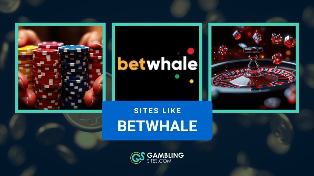 Top gambling sites like BetWhale with casino chips, roulette wheel, and BetWhale logo featured