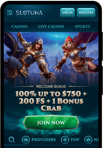 Slotuna mobile screenshot