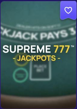 supreme 777 blackjack