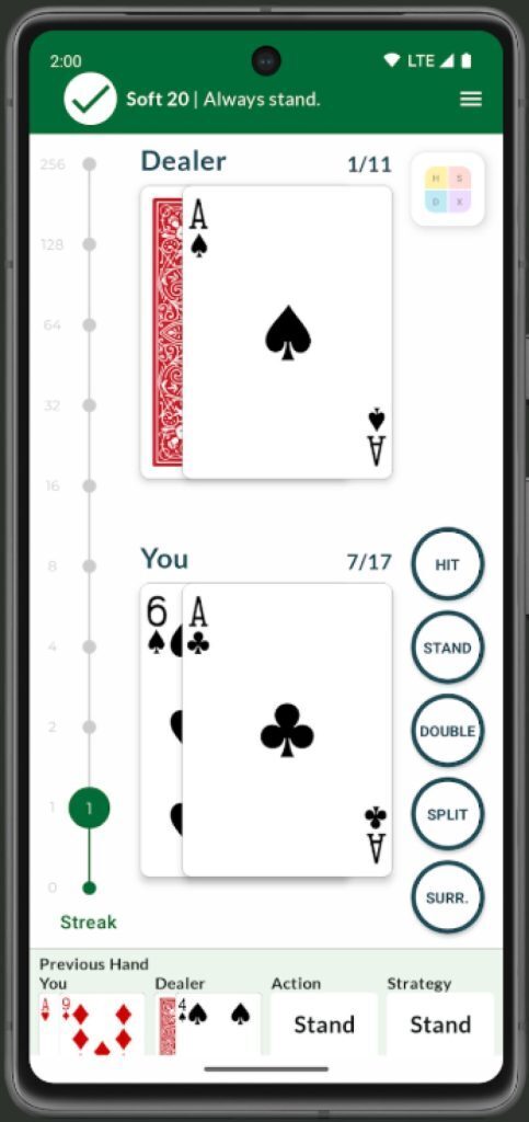 Blackjack Ace Mobile