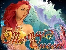 Mermaid queen slot game logo