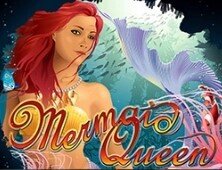 Mermaid queen slot game logo