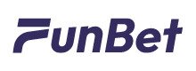 FunBet logo, purple text on white background